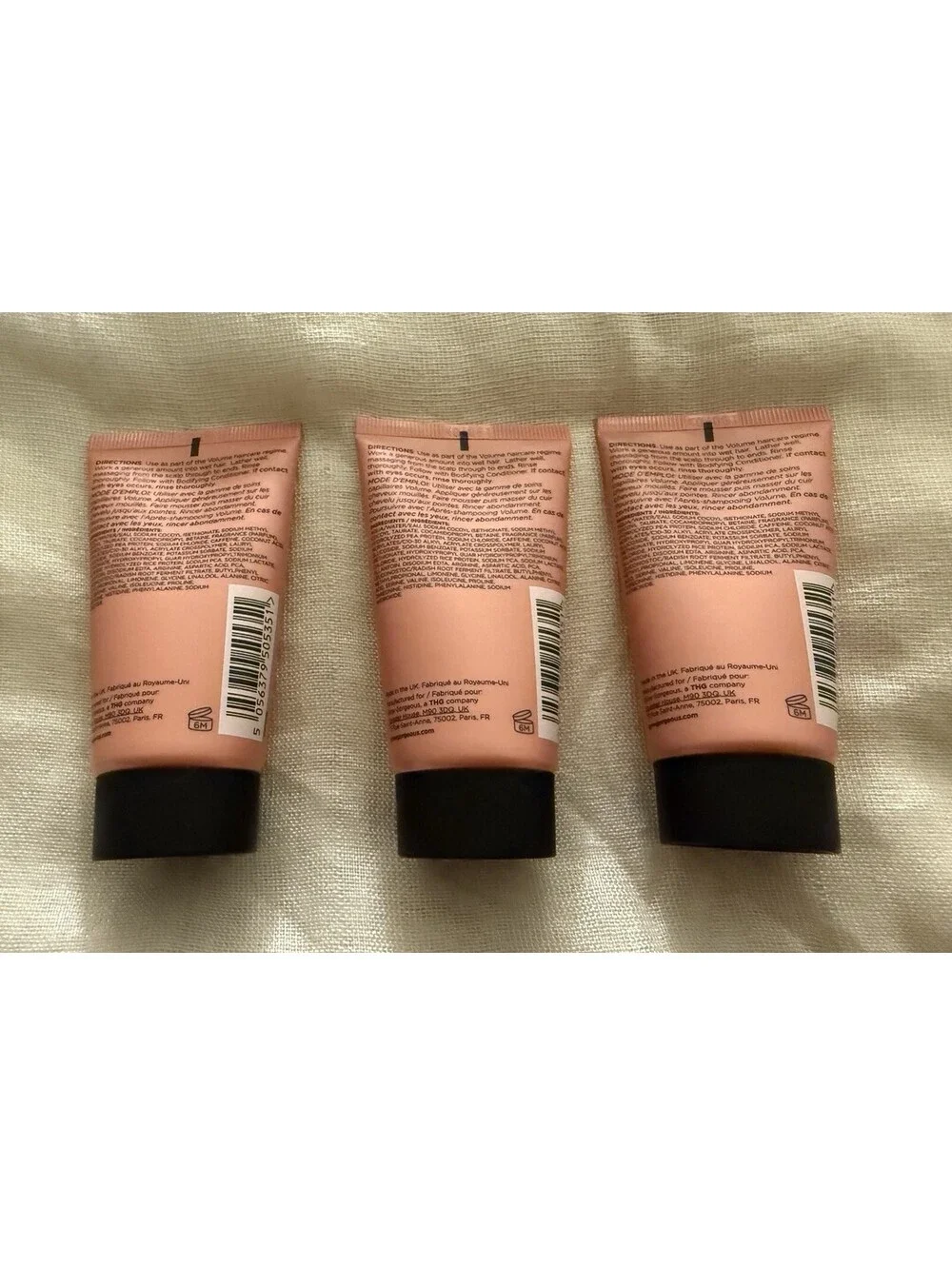 Grow Gorgeous Volume Bodifying Shampoo 1.6 oz 50ml Travel Size LOT OF 3 NEW
